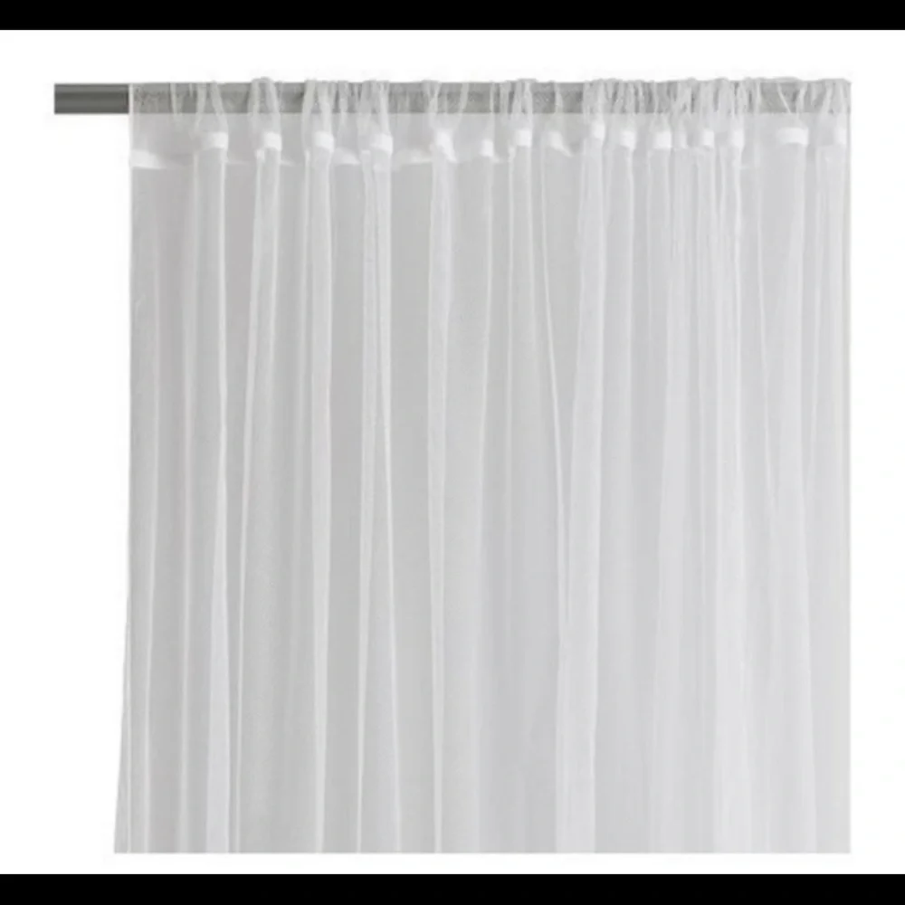 IKEA Lill Lace Curtains 4 pair white